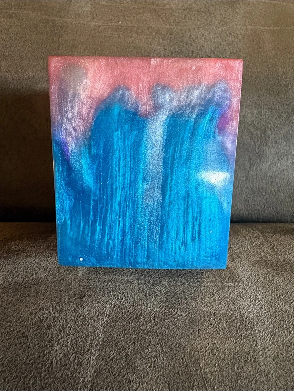 Resin Square Trinket/Candle Holder